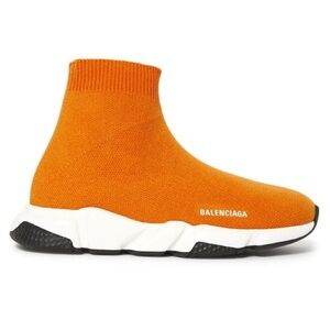 Balenciaga Speed LT Rogue Orange Kids Sneakers Knit Lightweight Breathable